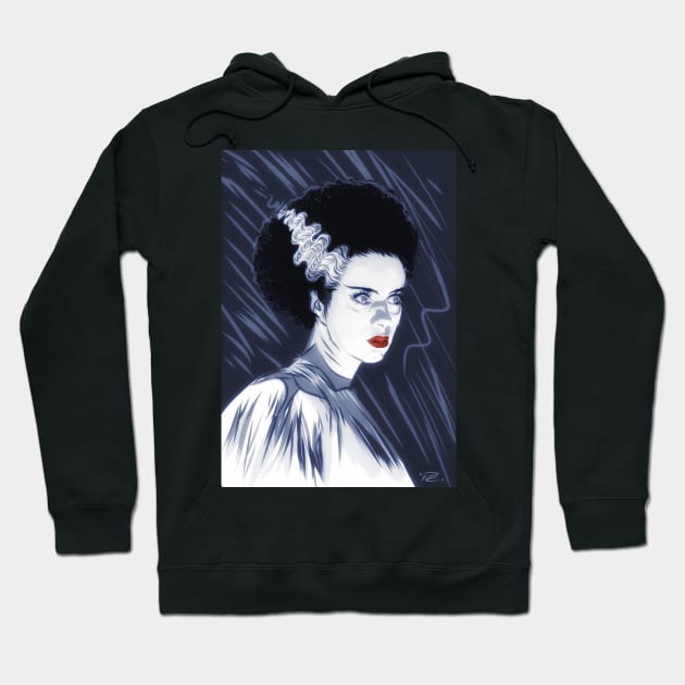 Elsa Lanchester - An illustration by Paul Cemmick Hoodie by PLAYDIGITAL2020